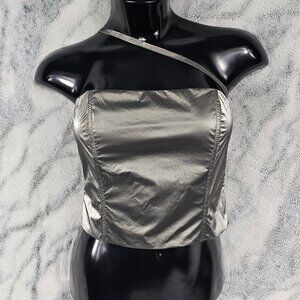 Generation Kiss Dolls Kill Size L Large Metallic Cecily Bustier Top
